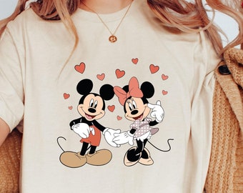 Mickey and Minnie Shirt, Disney Couple Shirt, Disneyland Family Shirts, Valentines Day Sweatshirt, Mickey Minnie Crewneck, Disney Gifts