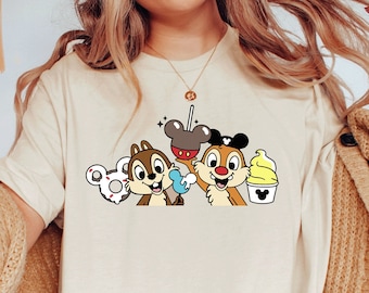 Chip and Dale Shirt / Disney Snacks Shirt / Disney Family Trip Shirt / Cute Disney Shirt / Disneyland Shirts / Disney Foodie Gift