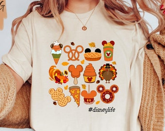 Disney Snacks Shirt, Thanksgiving Disney Snacks, Disney Snacks Lover, Disney Food Lover Shirt, Thanksgiving Foodie Gifts