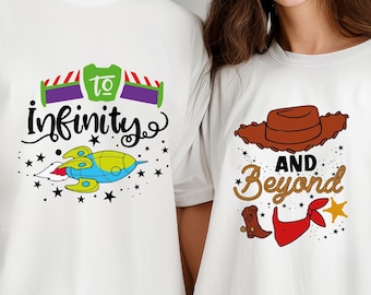 To infinity and Beyond Shirt, Toy Story Shirts, Disney Couple Shirts, Matching Toy Story Shirts, Woody and Buzz Shirt, Valentines Days Gifts
