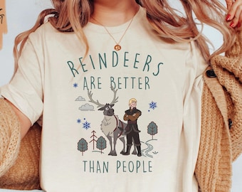 Reindeers Are Better Than People Shirt / Frozen Kristoff and Sven Shirt / Disney Frozen Shirt / Disney Trip Shirt / Magic Kingdom Shirt