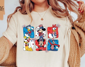 Mickey and Friends USA Shirt / Disney 4th of July Shirt / Fourth of July Family Vacation Shirt / Happy 4th of July Shirt