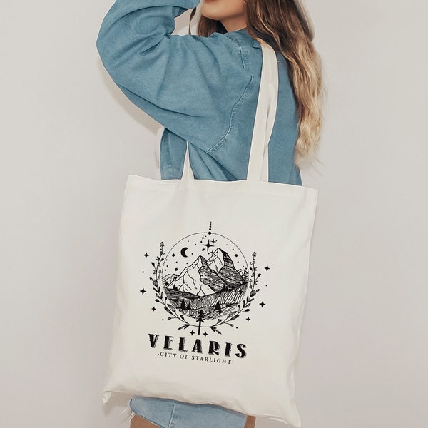 Velaris Tote Bag / City Of Starlight Tote Bag / Book Lover Gift / Library Bag / Reading Club Tote Bag / Acotar Tote Bag