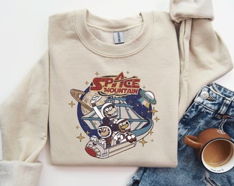 Space Mountain Sweatshirt / Mickey and Friends Sweater / Disneyland Sweatshirt / Magic Kingdom Sweatshirt / Retro Disney Sweater