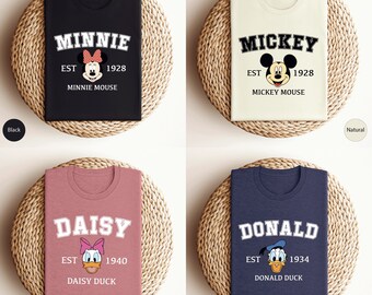 Disney Characters Shirt / Retro Mickey and Friends Shirt / Disney Trip Shirt / Disneyland Shirts / Custom Disneyworld Shirt / Disney Tees