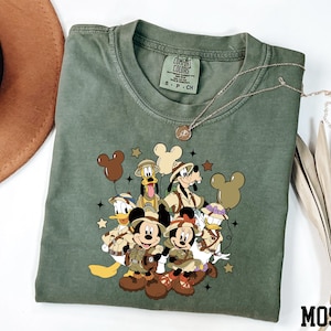 Comfort Colors® Mickey and Friends Safari Shirt, Disney Safari Mode Shirt, Animal Kingdom Safari Shirt, Mickey Safari Shirt, WDW Shirt