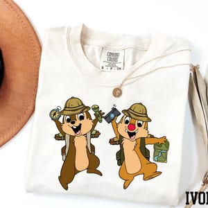 Comfort Colors® Chip N Dale Safari Shirt, Disney Chip and Dale Shirt, Chip and Dale Animal Kingdom Shirt, Disney Safari Trip Shirt