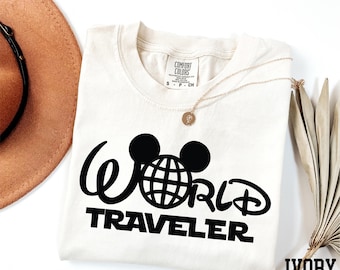 Comfort Colors® Disney World Traveler Shirt, Epcot Shirt, Mickey Ears Shirt, Disneyland Vacation Tee, Disney World Shirt, Disneyland Shirt