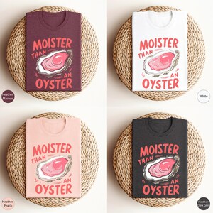 four t - shirts that say, monster, that's an oyster