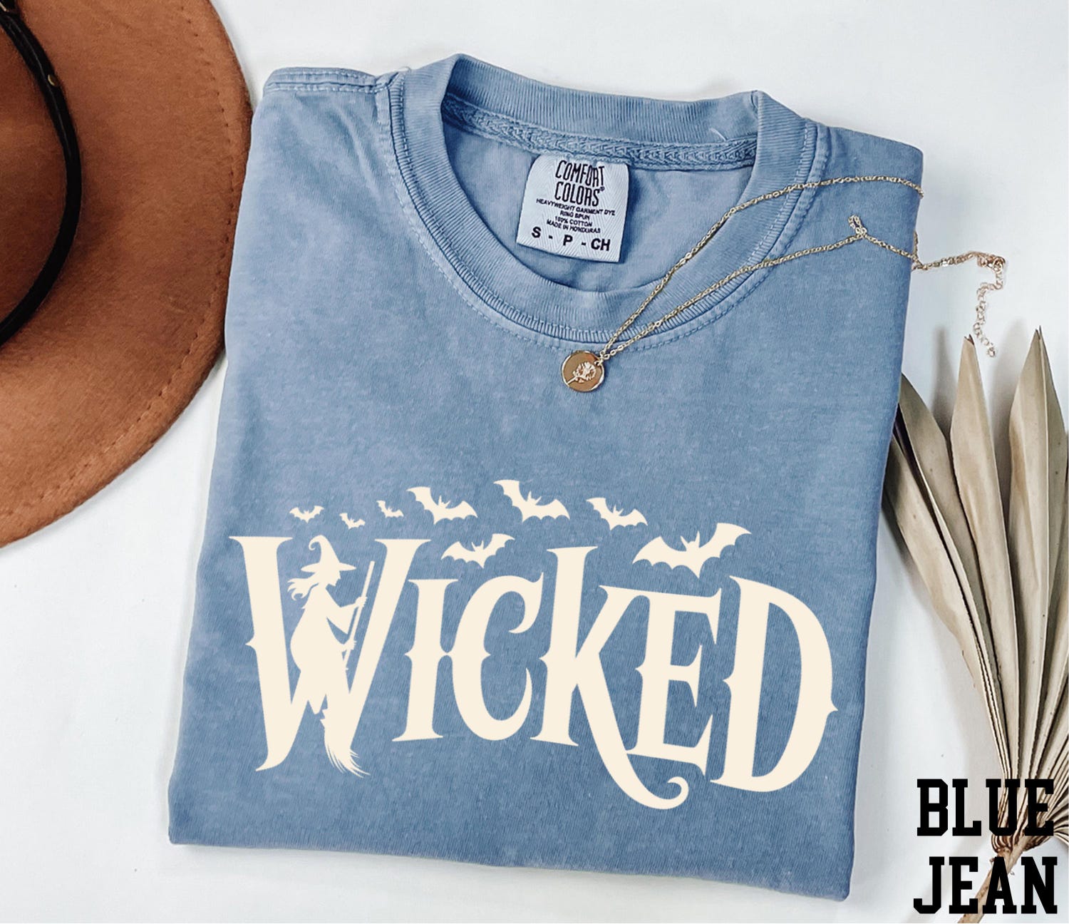 Comfort Colors® Wicked Shirt, Halloween Shirt, Witch Shirt, Witchy Vibes Shirt, Spooky Season Shirt, Girls Halloween Shirt, Wizard Shirt
