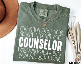 Comfort Colors® Counselor Shirt, Mental Health Shirt, School Counselor Gift, School Therapist Shirt, First Day of School Shirt, Teacher Gift