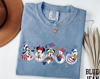 Comfort Colors® Disney Cruise Squad Shirt, Mickey and Friends Cruise Tee, Disney Cruise Trip Shirt, Disney Summer Shirt, Disney Vacation Tee