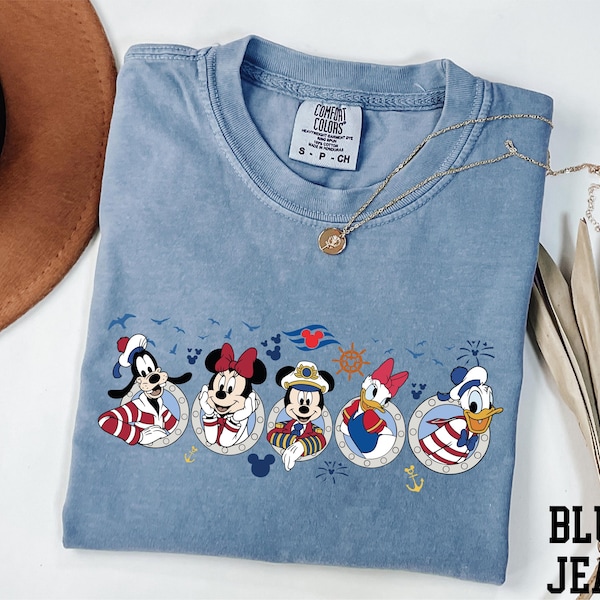 Comfort Colors® Disney Cruise Squad Shirt, Mickey and Friends Cruise Tee, Disney Cruise Trip Shirt, Disney Summer Shirt, Disney Vacation Tee