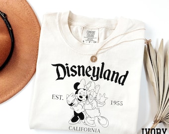 Comfort Colors® Disneyland Est 1955 California Shirt, Minnie and Daisy Shirt, Disney Matching Girls Shirt, Disneyland Girls Trip Shirt