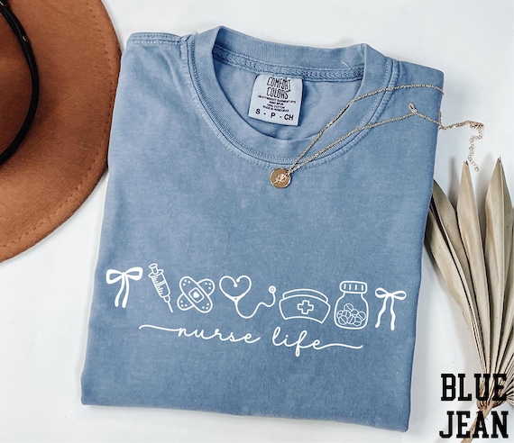 Comfort Colors® Nurse Life Shirt, Nursing Shirt, Nurse Gift, Nursing School Shirt, Medical Student Tee, Registered Nurse Shirt, Nurse Shirt