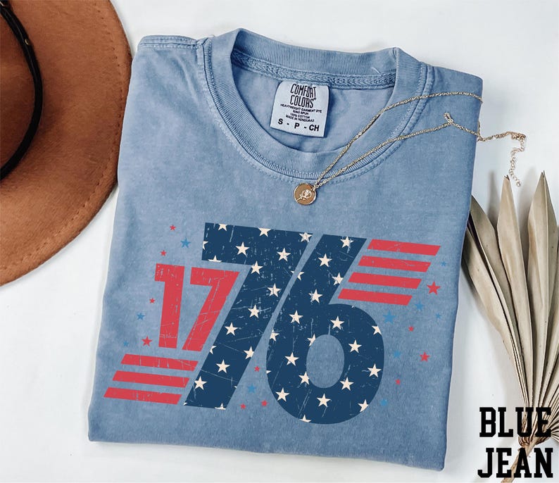 a blue shirt with the number seventy on it