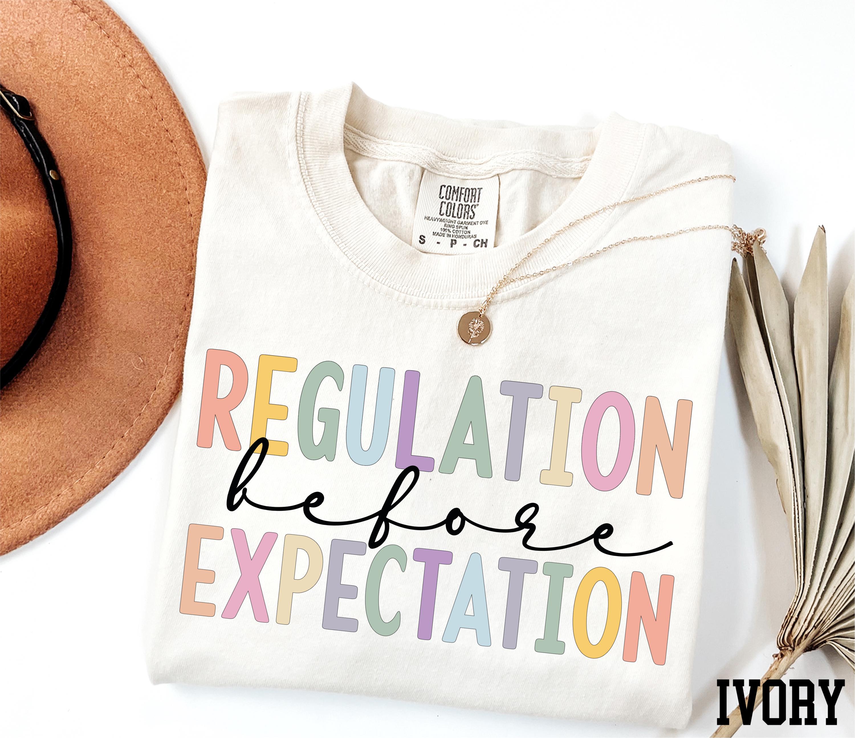 Comfort Colors® Regulation Before Expectation Shirt, OT Shirt ...