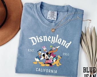 Comfort Colors® Disneyland Est 1955 Shirt, Disneyland California Shirt, Disneyworld Trip Shirt, Disneyland Shirt, Mickey and Friends Shirt