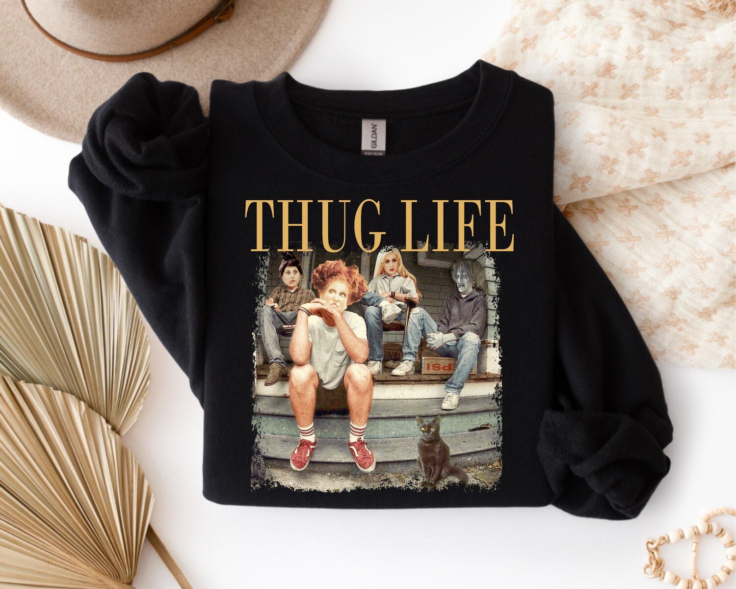 Sanderson Sisters Sweatshirt, Thug Life Sweatshirt, Halloween Bad Witches Sweatshirt, Halloween Movie Sweatshirt, Spooky Season Gift