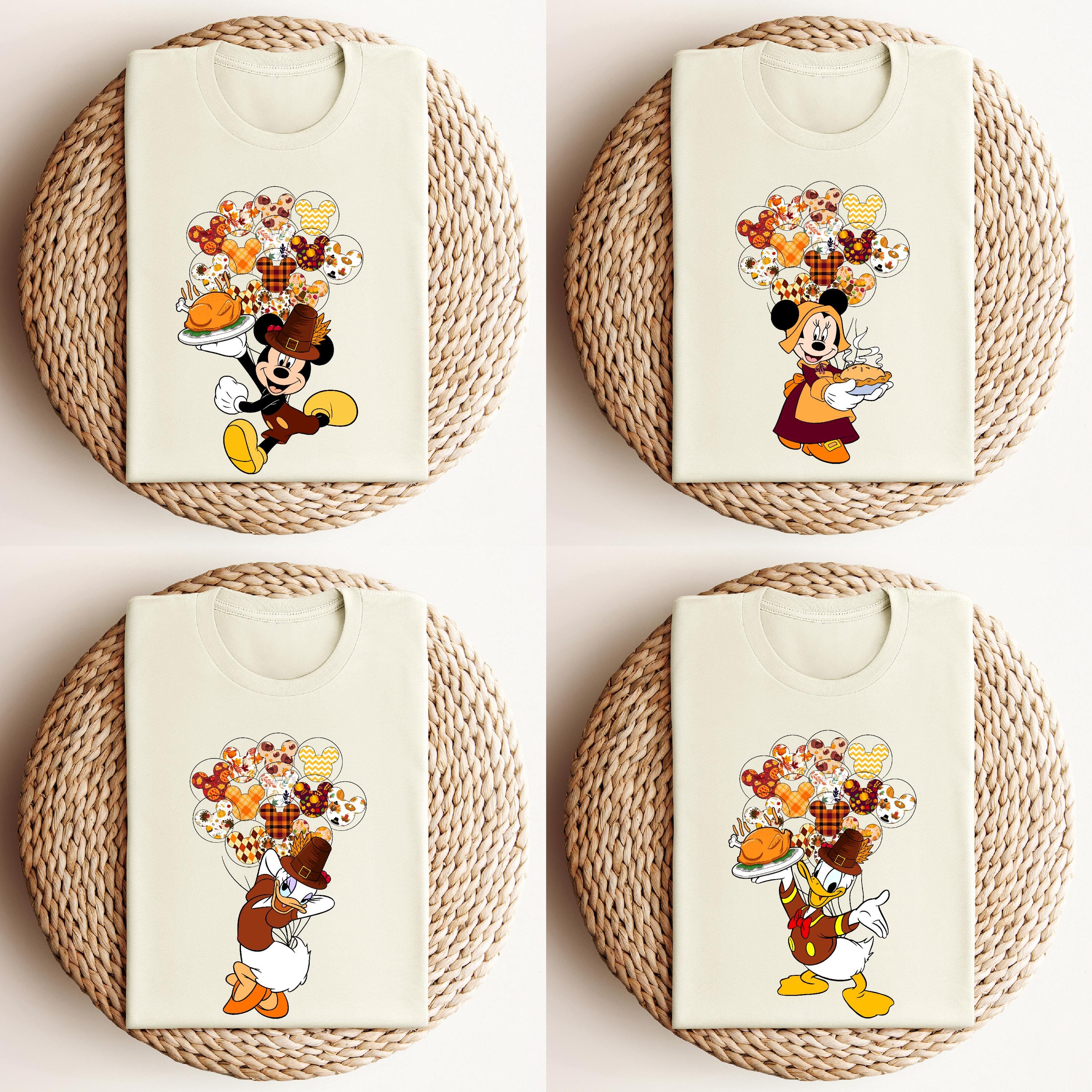 Mickey and Friends Thanksgiving Shirts / Disney Thanksgiving / Disney Characters Shirt / Matching Disney Characters / Disney Fall Vacation
