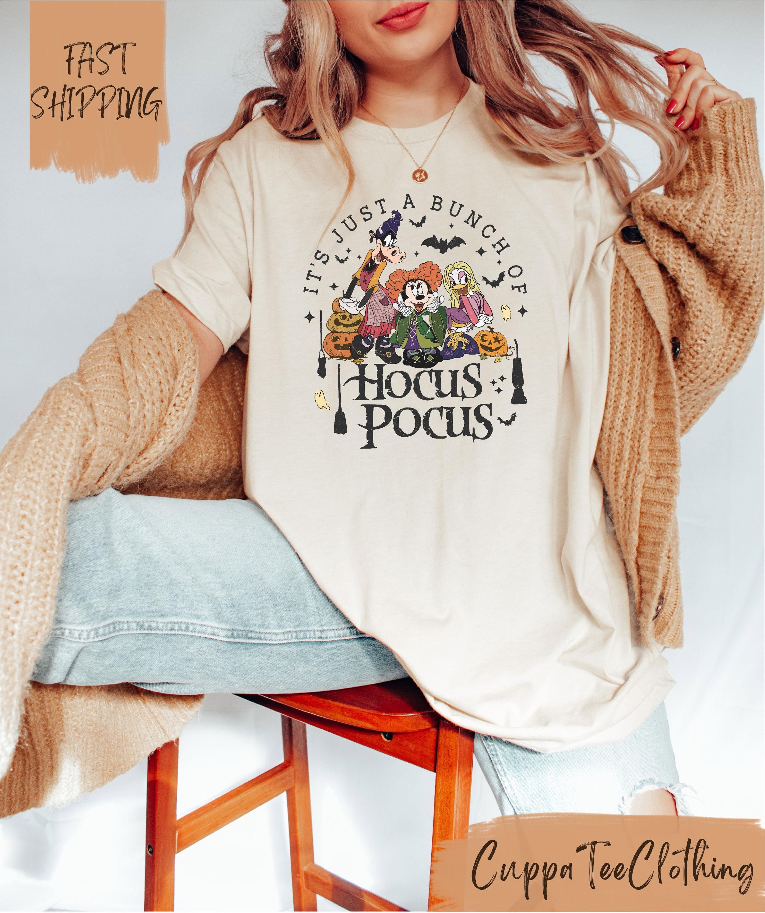 It's Just a Bunch of Hocus Pocus / Disney Hocus Pocus Shirt / Mickey and Friends Halloween / Halloween Disney Shirt / Spooky Disney Shirts