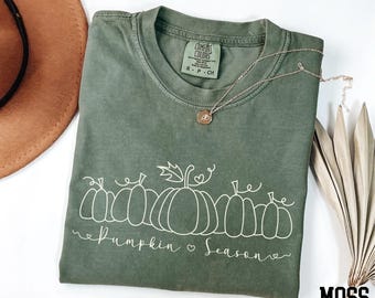 Comfort Colors® Pumpkin Season Shirt, Halloween Shirt, Fall Vibes Shirt, Thanksgiving Shirt, Fall Gift, Autumn Shirt, Fall Pumpkin Shirt