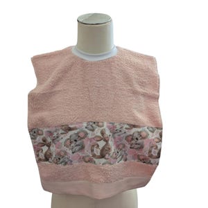 Bib,Towel Bib,Baby Bib,Toddler Bib,Absorbent Bib,Unisex Bib,Overhead,Pink Bib,Girl Bib,Terry Towel Bib,Pull Over Bib,Todler Pull Over Bib