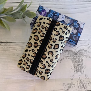 Tissue holder.Pocket tissue case.Travel tissue pack.Personal tissue pack.Fabric Kleenex holder.Cold and flu. Animal Print.Tissue Case.Fabric