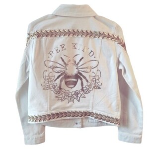 White Bee Kind Denim Jacket