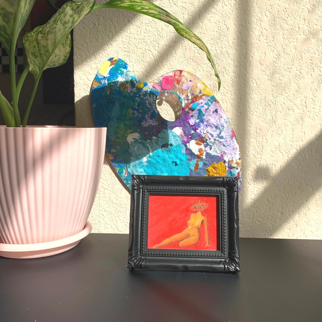 Mini Nude Art Print Nude Art Women Art Red Art Print - Etsy