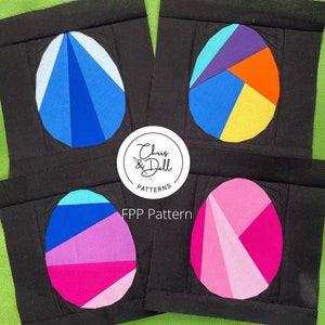 Easter  Egg  Bundle #2 / Easter egg fpp pattern | FPP pattern|Paper Piecing |FPP| Egg  patterns |fpp Patterns |Easter egg QuiltPattern |