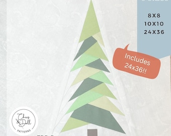 Grand motif FPP en pin | Motif FPP | Rassemblement en papier | PPP | Motif de Noël fpp | Motifs fpp | Motif sapin de Noël|Pin