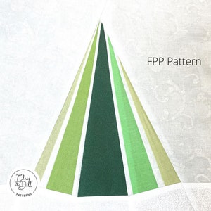 Vertical Pine Tree FPP pattern | FPP pattern | Paper Piecing | FPP | fpp Christmas pattern | fpp Patterns | Christmas Tree Pattern|Pine Tree