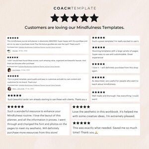 This is a 50+ page editable Canva template designed for mindfulness, meditation, and wellness coaches. The template includes beautifully crafted pages featuring monthly mindfulness themes, reflection worksheets, and undated daily, weekly, and monthly planners. Made with love and intention, it's fully customizable—perfect as a lead magnet, digital product, or a resource for coaching programs and memberships.