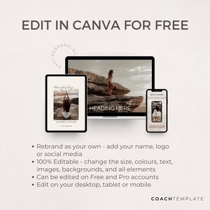 Self Care Product Creator Bundle | Editable Canva Templates to easily create a Self Care Challenge Planner Journal Workbook, Card Deck and Instagram Social Media Posts. Perfect for life wellness spiritual coach practitioner. 

Coachtemplate.com CT040