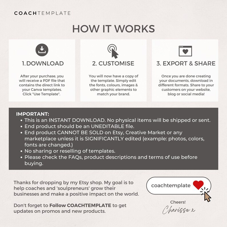 Challenge Worksheet Canva Template | Commercial Use Workbook Lead Magnet for Life Wellness Coach Spiritual business course content creator - CoachTemplate.com 30CTCWCanva templates to help you create a challenge for your coaching business.