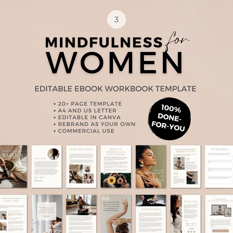Ultimate Mindfulness Canva Template Bundle | Coaching Template for Life ...
