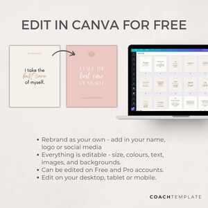 Editable Self Care Card Deck Canva Template | Affirmations Quotes Activities Journal Prompts | Wellness Life Coach Business | Commercial Use CT037

This 50 card template is what you need to quickly and easily create your self-care card deck.
