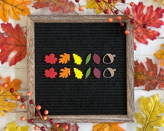 Fall Letter Board Accessories| Fall Leaves Letter Board| Fall Decor| Fall Letter Board Accessories| Maple Leaves| Acorns| Autumn Decor