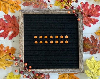 Mini Pumpkin Letter Board Icons| Fall Letter Board Accessories| Fall Decor| Autumn Felt Board| Halloween Letter Board| Halloween Accessories