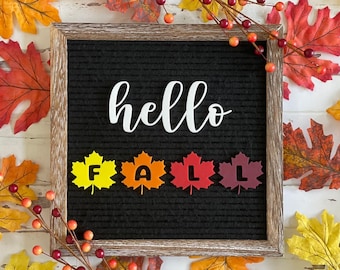 Fall Letter Board Accessories| Hello Fall| Autumn Letter Board| Fall Leaves| Fall Decor| Seasonal Letter Board Set