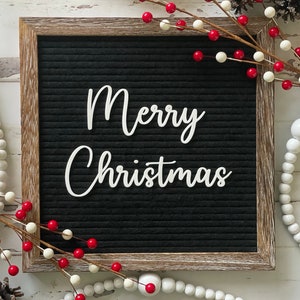 Merry Christmas Cursive| Cursive Words for Letter Board| Christmas Letter Board Accessories| Christmas Decor| Script