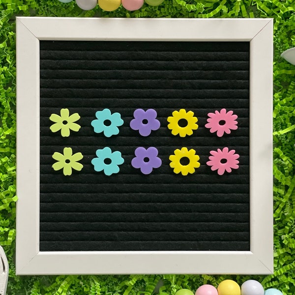 Flowers for Letter Board| Spring Flowers| Letter Board Accessories| Springtime| Spring Decor| Felt Board Accessories| Easter Flowers