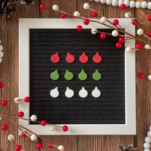 Mini Ornaments for Letter Board| Letter Board Accessories| Christmas Ornaments for Felt Boards| Holiday Letter Board| Christmas Decor