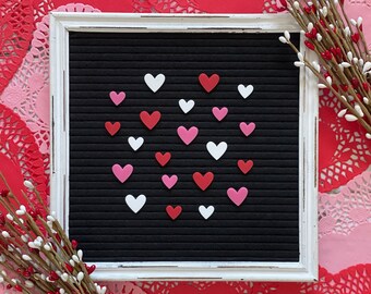 Hearts for Letter Board| Valentine's Day Hearts| Letter Board Accessories| Valentine's Day Decor| Felt Board Accessories| Love