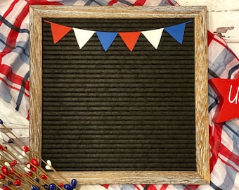 Patriotic Letter Board Banner| American USA Garland| Red White and Blue Banner| USA Letter Board Icons| Fourth of July| Independence Day
