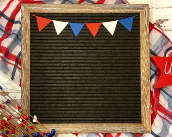 Patriotic Letter Board Banner| American USA Garland| Red White and Blue Banner| USA Letter Board Icons| Fourth of July| Independence Day