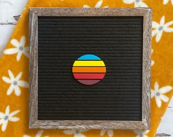Retro Sun for Letter Board| Sun Rays| Letter Board Accessories| 70s 80s| Retro Theme| Sunset| Sunrise| Boho Theme| Retro Decor| Felt Board