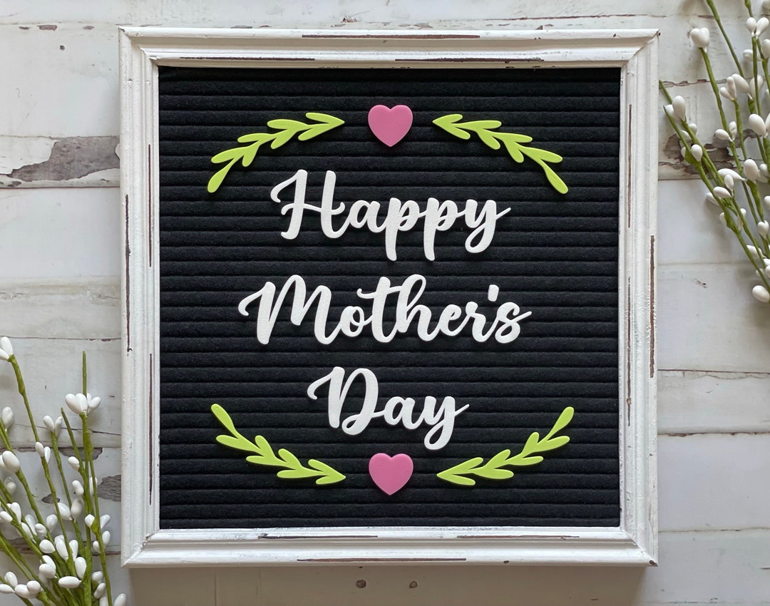 Happy Mother's Day Letter Board Accessories Felt Board Mother's Day Mom