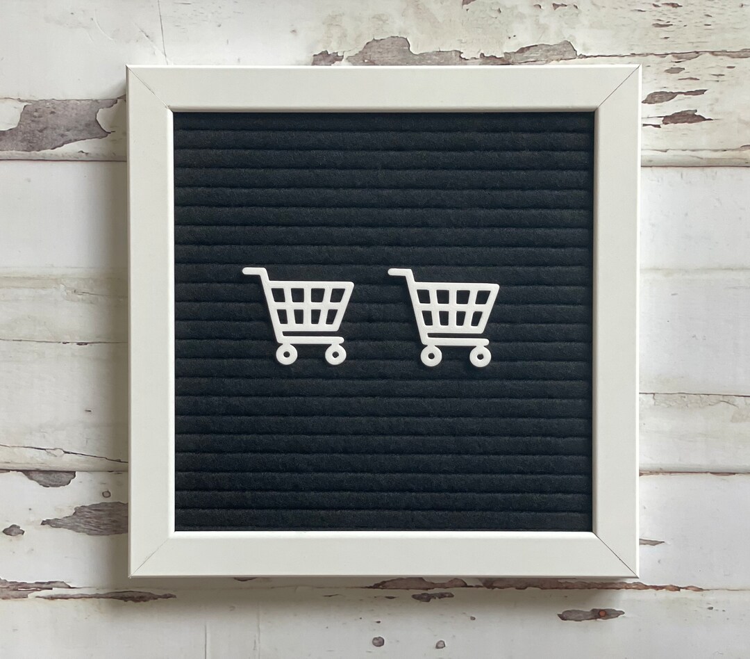 Shopping Cart for Letter Board Letter Board Accessories Felt Board